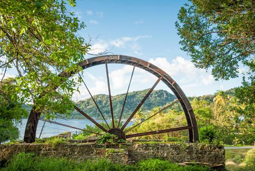 Visit Tobago Historical Sites Speyside Waterwheel Visit Tobago Historical Sites Speyside Waterwheel