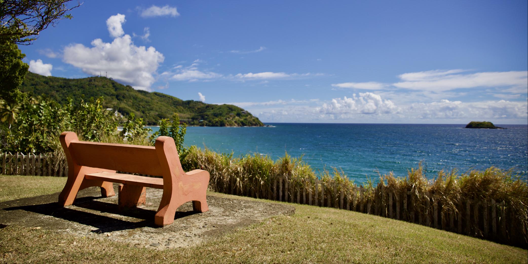 A bench at Fort Granby
